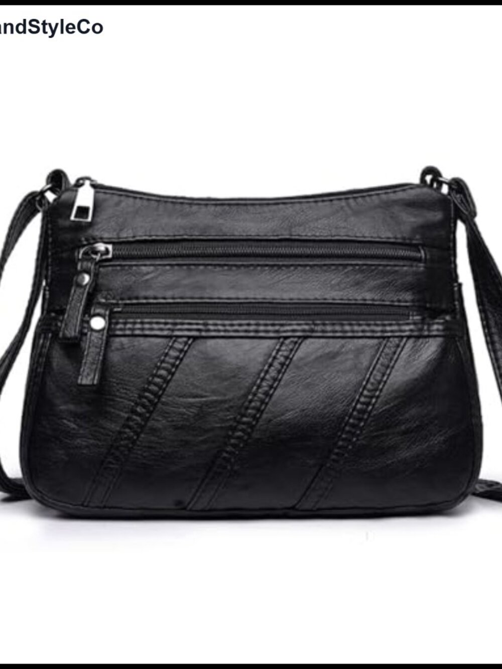 PU Leather Crossbody Bag for Women Shoulder Purse with Multiple Pockets